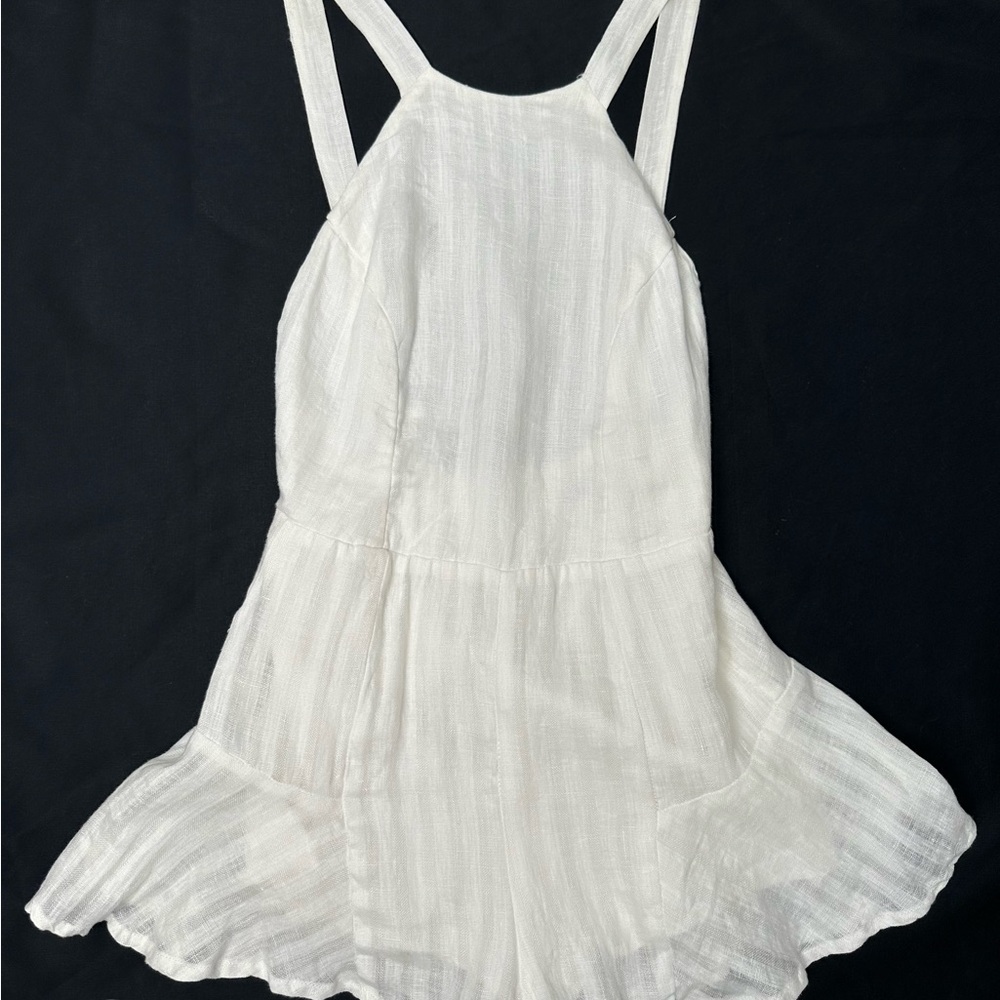 Stone Cold Fox Textured White Fabric